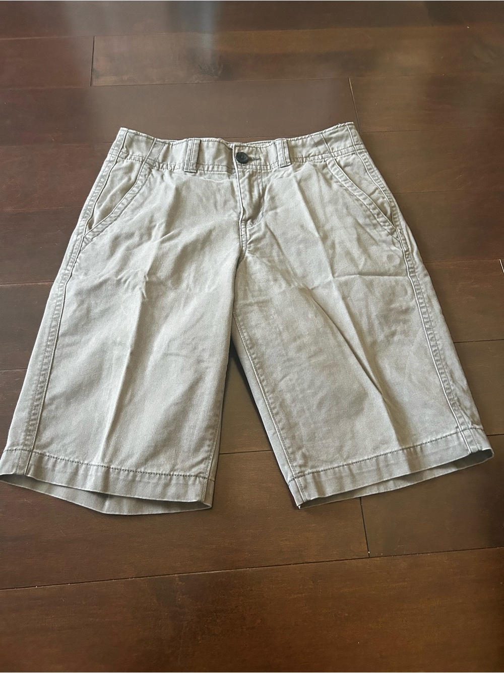 Men's Classic Khaki Cotton Blend Shorts